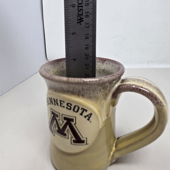 Deneen Pottery Minnesota Mug 3D Big "M" University Logo Minnesota Coffee Cup - Picture 10 of 10